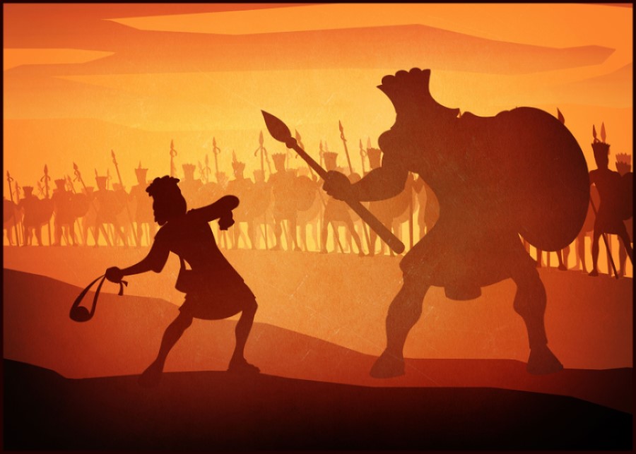 David and Goliath By Ken Jones